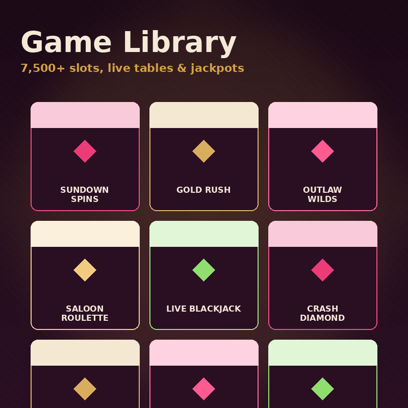 WestAce casino game lobby